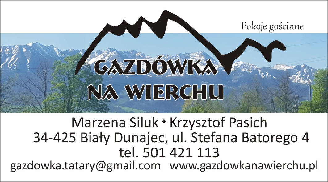Wizytówka - Gazdówka na Wierchu Wizytówka - Gazdówka na Wierchu